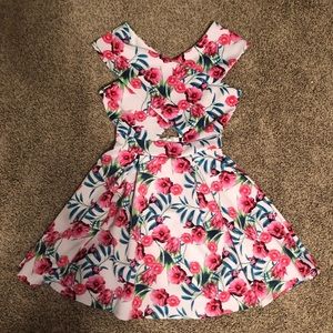 Floral Cutout Dress